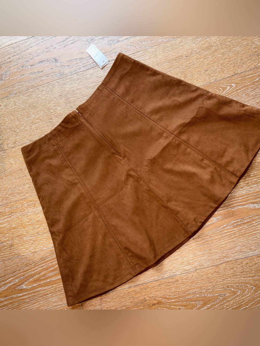 New with tag! LOFT Brown A-Line Skirt
